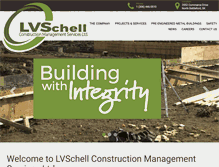 Tablet Screenshot of lvschellconst.com